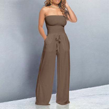 Lynn | Women's Trendy Off-Shoulder Jumpsuit – One-Piece