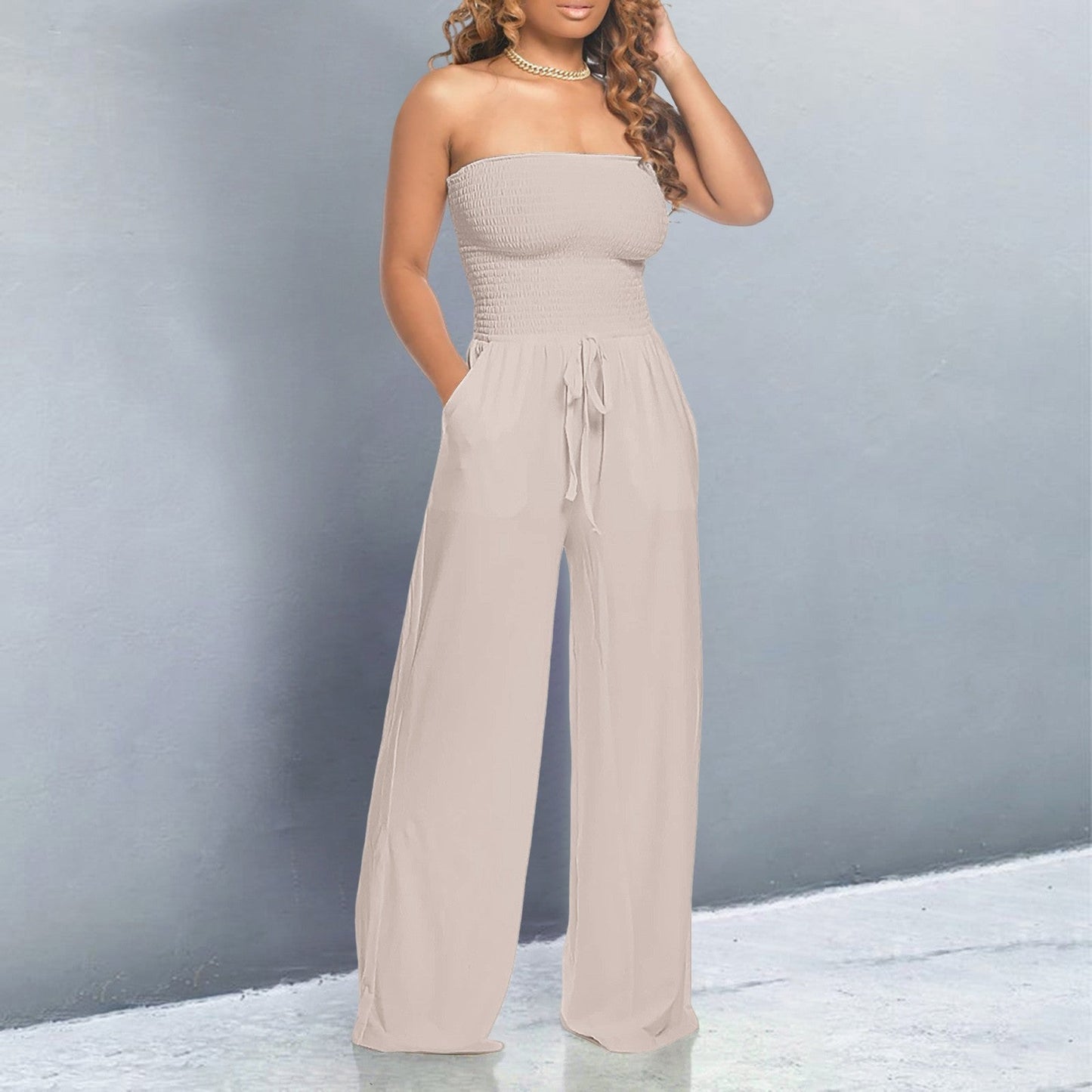 Lynn | Women's Trendy Off-Shoulder Jumpsuit – One-Piece