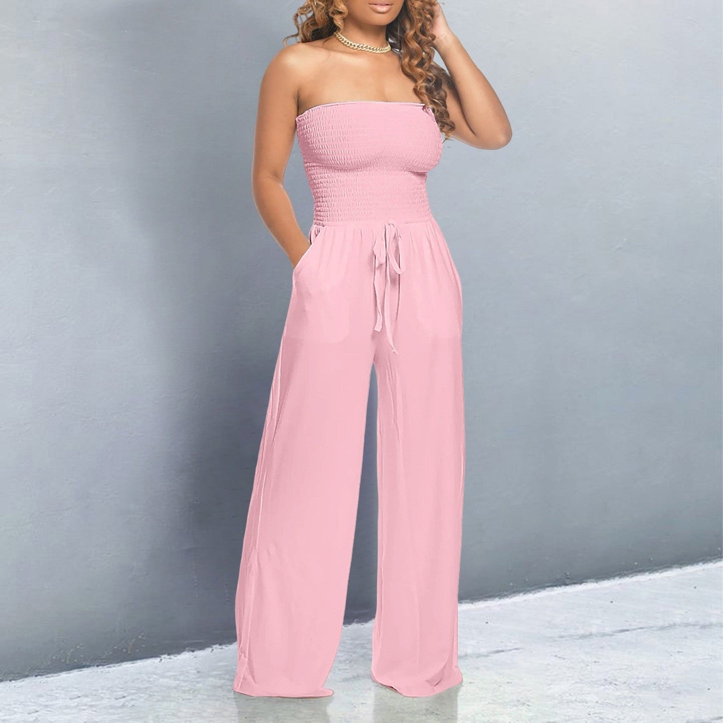 Lynn | Women's Trendy Off-Shoulder Jumpsuit – One-Piece