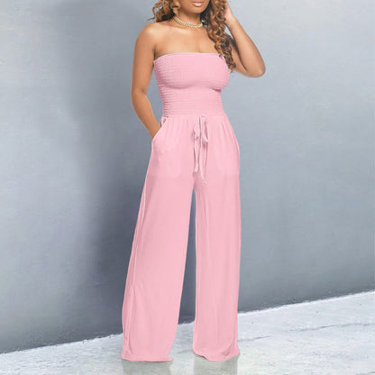 Lynn | Women's Trendy Off-Shoulder Jumpsuit – One-Piece