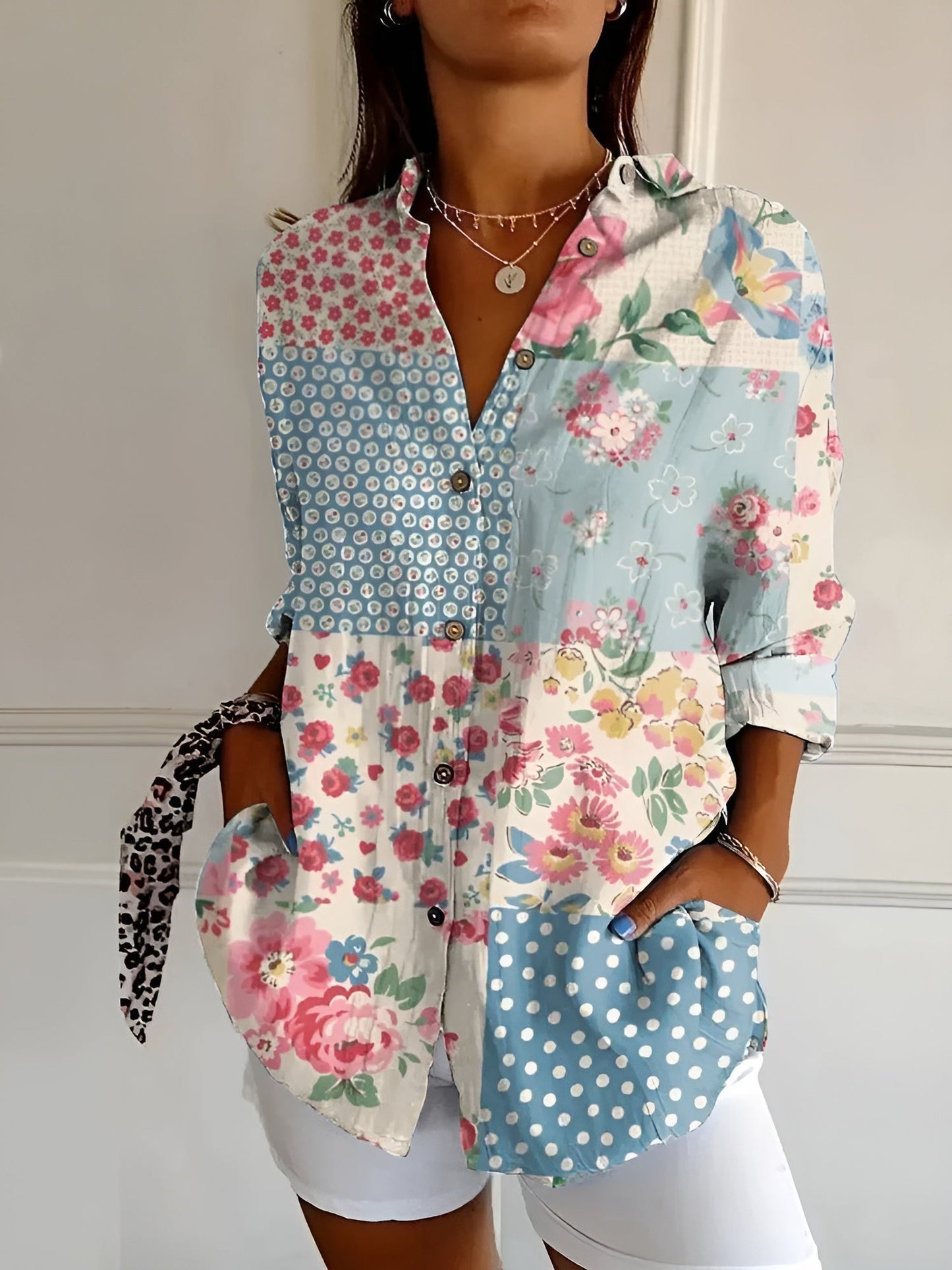 Ellen | Women's Chic Blouse with Whimsical Prints – Casual