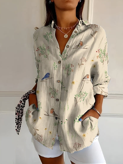 Ellen | Women's Chic Blouse with Whimsical Prints – Casual