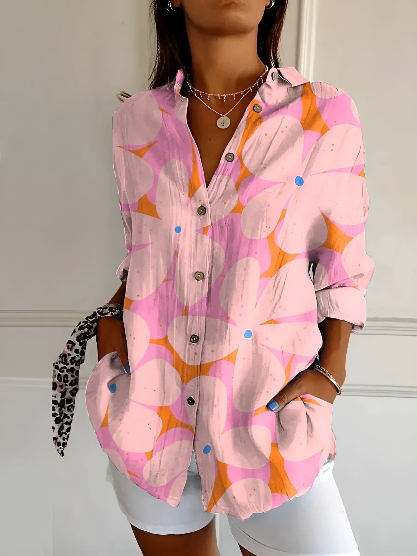 Ellen | Women's Chic Blouse with Whimsical Prints – Casual