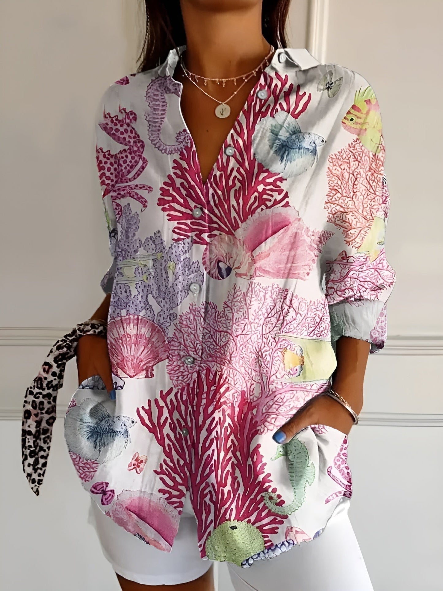Ellen | Women's Chic Blouse with Whimsical Prints – Casual