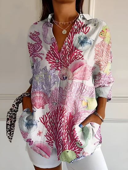 Ellen | Women's Chic Blouse with Whimsical Prints – Casual