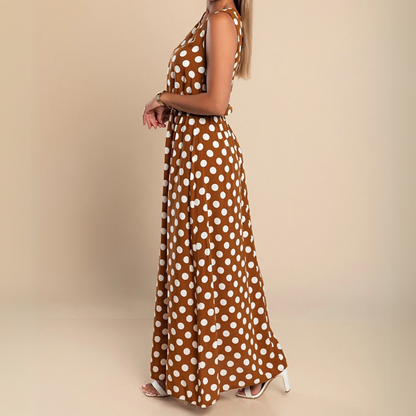 Celeste | Women's Polka Dot Maxi Dress – Maxi