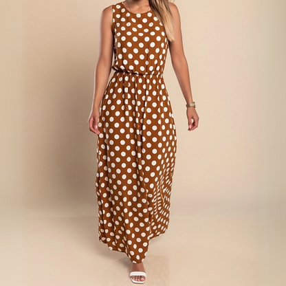 Celeste | Women's Polka Dot Maxi Dress – Maxi