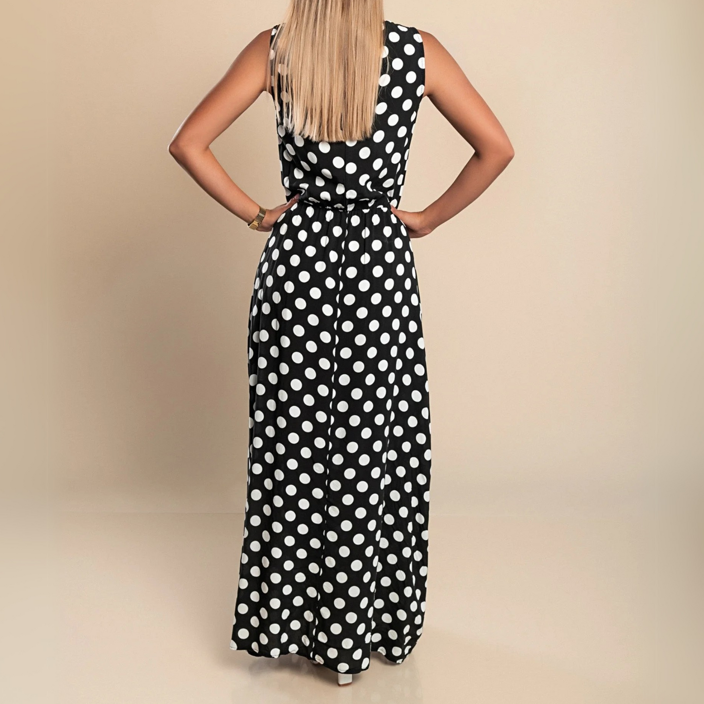 Celeste | Women's Polka Dot Maxi Dress – Maxi