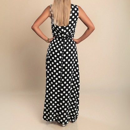 Celeste | Women's Polka Dot Maxi Dress – Maxi