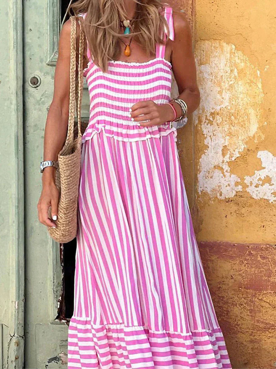 Aurora | Women's Elegant Striped Summer Dress