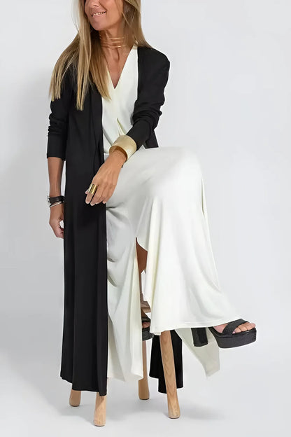 Atlas | Women's Elegant Long Dress with Coordinated Cardigan – Layering
