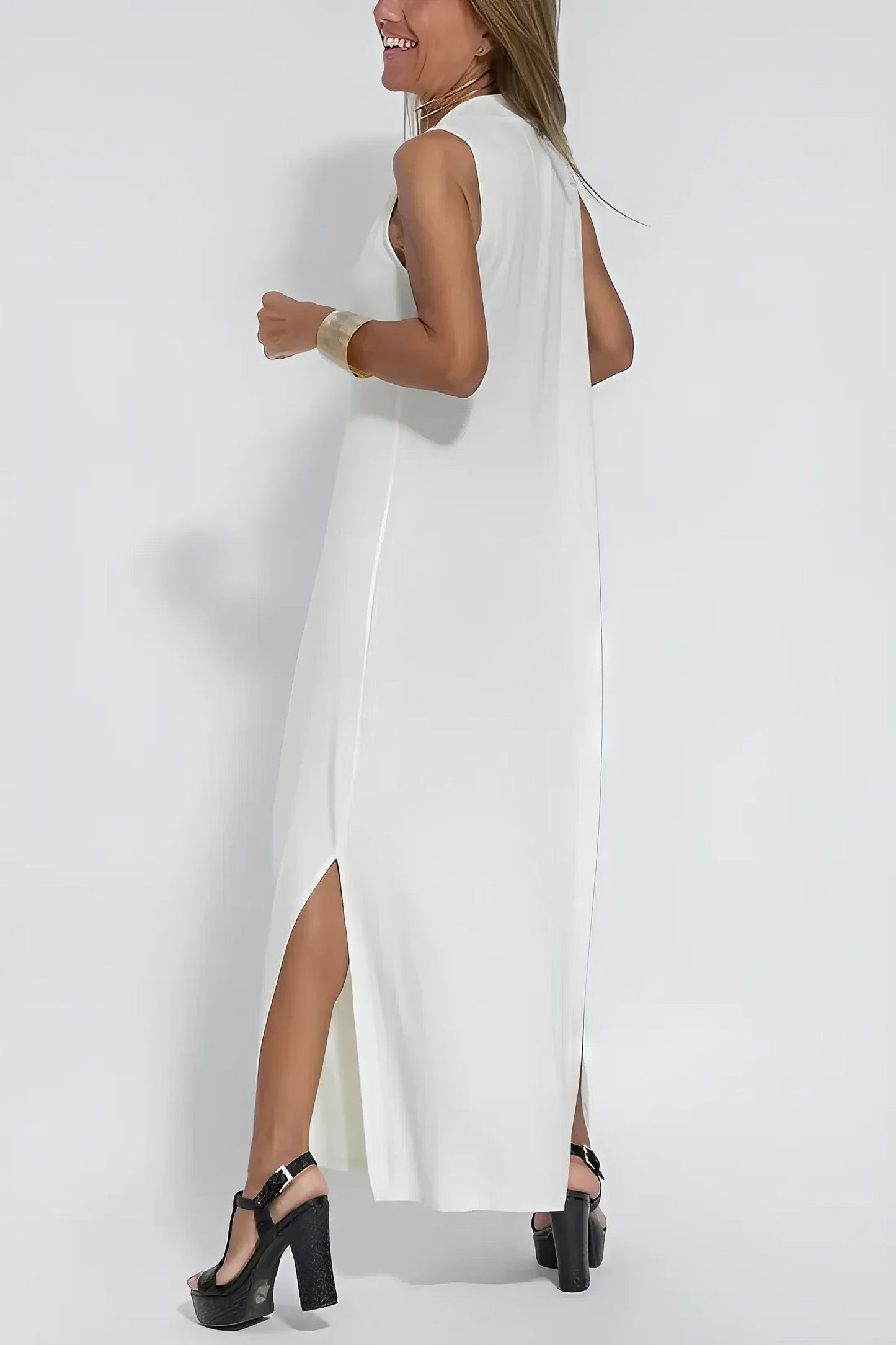Atlas | Women's Elegant Long Dress with Coordinated Cardigan – Layering