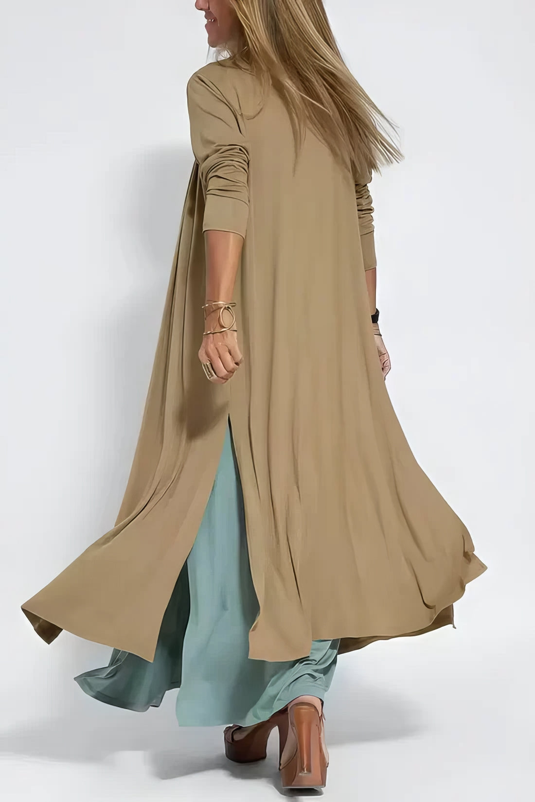Atlas | Women's Elegant Long Dress with Coordinated Cardigan – Layering